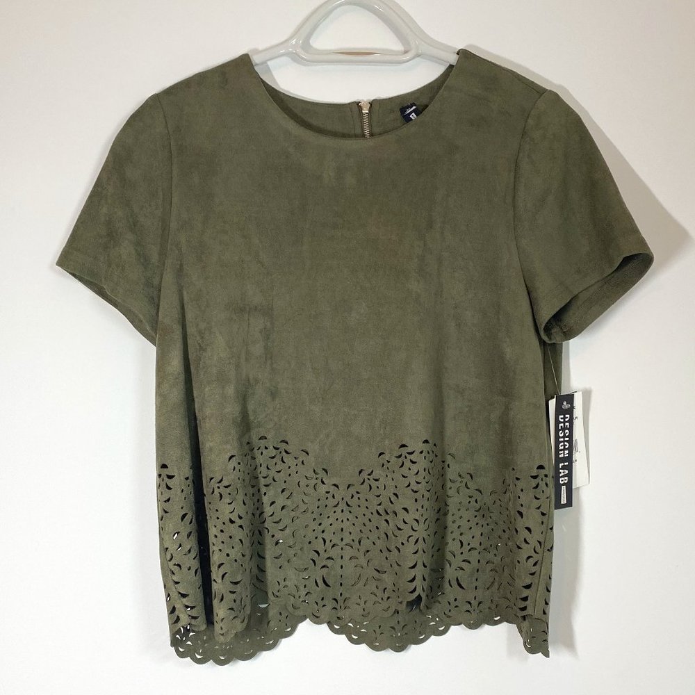 NEW Design Lab Short Sleeve Sweater Small
